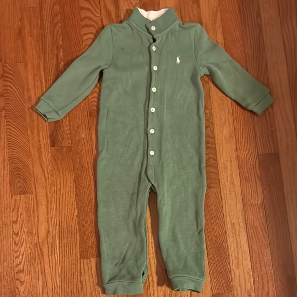 Ralph Lauren Sage Green Toddler Boy’s Onesie